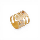 Anello donna a spirale con logo