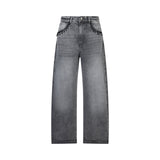 Jeans donna balloon con ricami gioiello