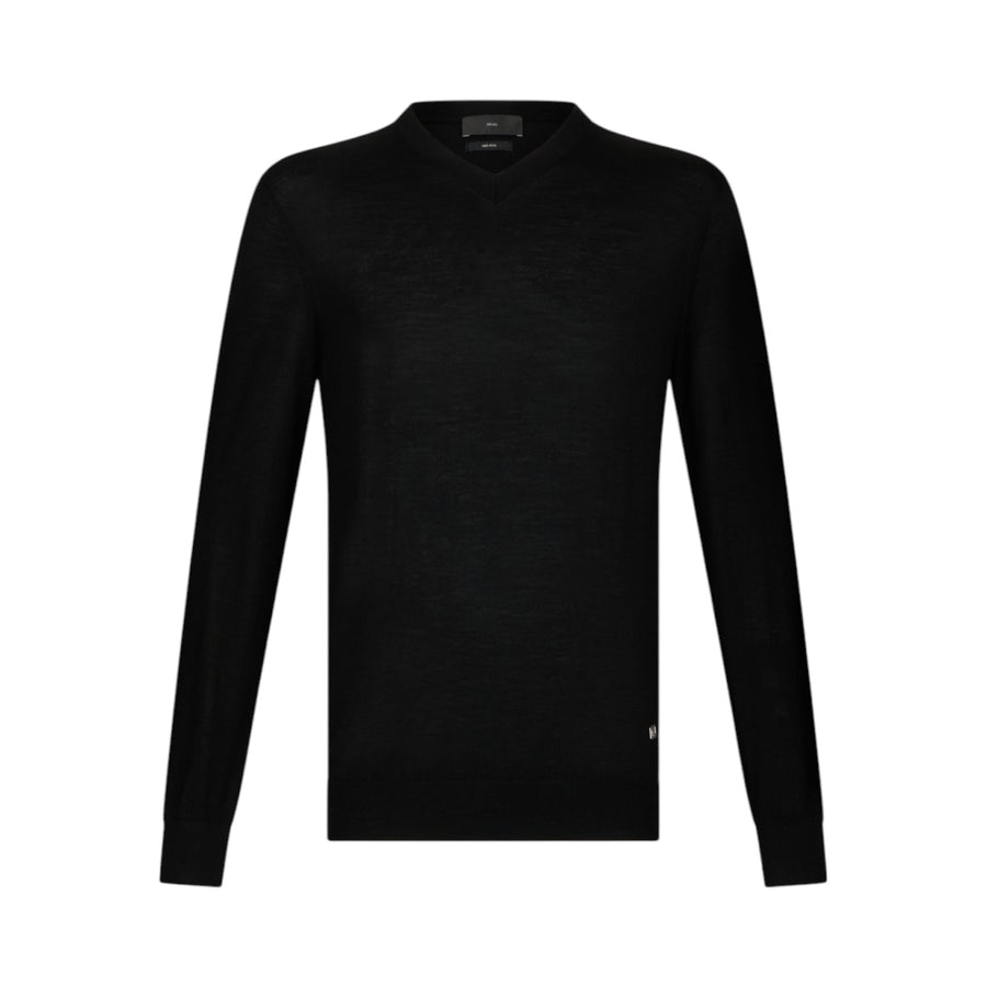 Maglia uomo 100% lana scollo a V