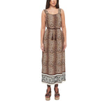Abito donna con stampa animalier