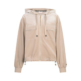 Felpa donna in ciniglia con cappuccio