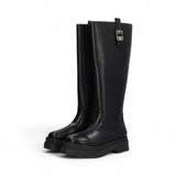 Stivali donna alti in pelle