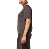 T-shirt donna girocollo in raso