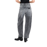 Jeans donna balloon con ricami gioiello