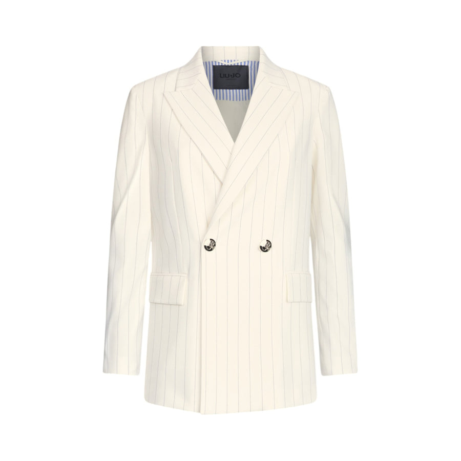 Blazer donna doppiopetto gessato