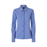 Camicia donna a righe in stile classico