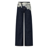 Jeans donna flare con bandana
