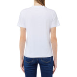 T-shirt donna con logo e stampa