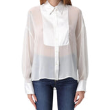 Camicia donna con dettaglio cut-out