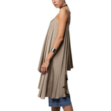 Top donna asimmetrico in raso