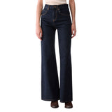 Jeans donna flare con bandana