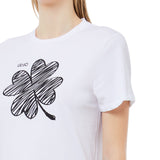 T-shirt donna con logo e stampa
