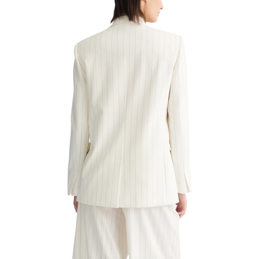Blazer donna doppiopetto gessato