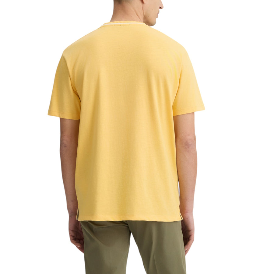 T-shirt gialla in cotone