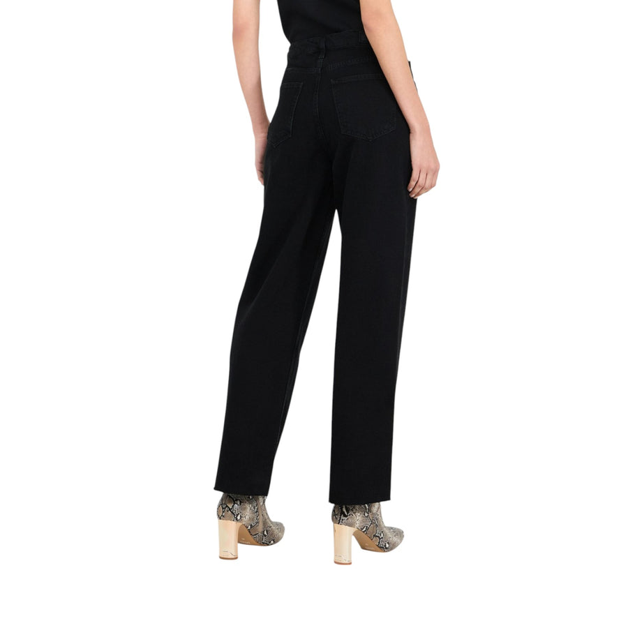 Jeans donna wide leg a vita bassa