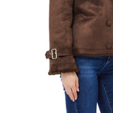 Giacca donna imbottita con pelliccia