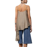 Top donna asimmetrico in raso