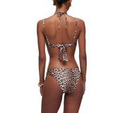 Bikini donna animalier top e slip