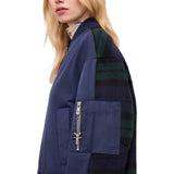 Bomber donna corto patchwork