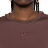 T-shirt donna  con logo Love Birds
