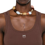 Canotta donna con applicazione dorata Love Birds