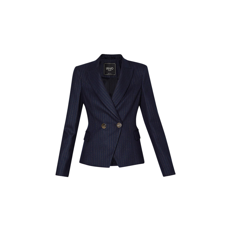 Blazer donna in flanella gessata