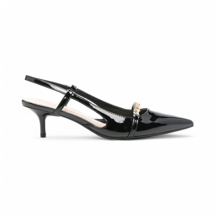 Décolleté donna slingback a punta in vernice