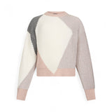 Maglione donna in lana con intarsi