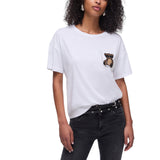 T-shirt donna con patch