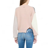 Maglione donna in lana con intarsi