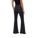 Jeans donna bootcut a vita alta