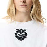T-shirt donna cropped con ricamo Love Birds