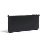 Horizontal donna Flat Bag in pelle