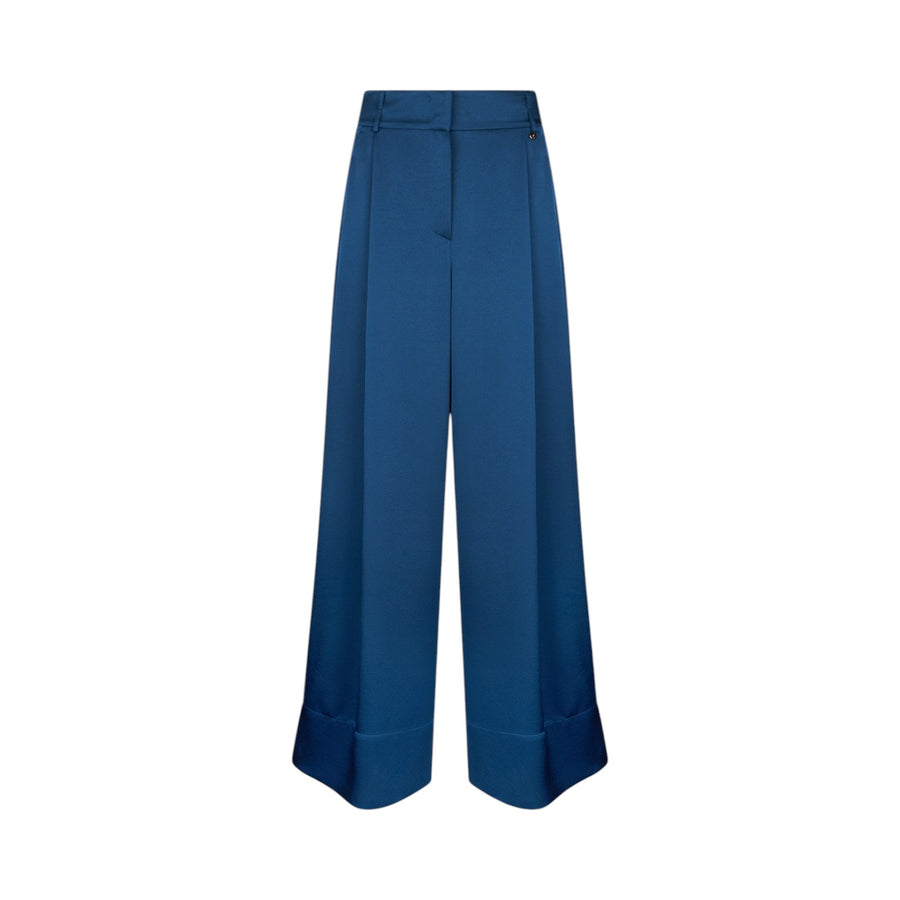 Pantaloni donna a palazzo blu