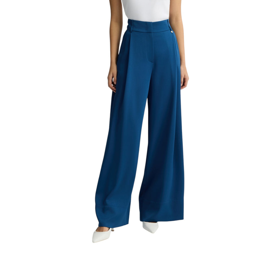 Pantaloni donna a palazzo blu