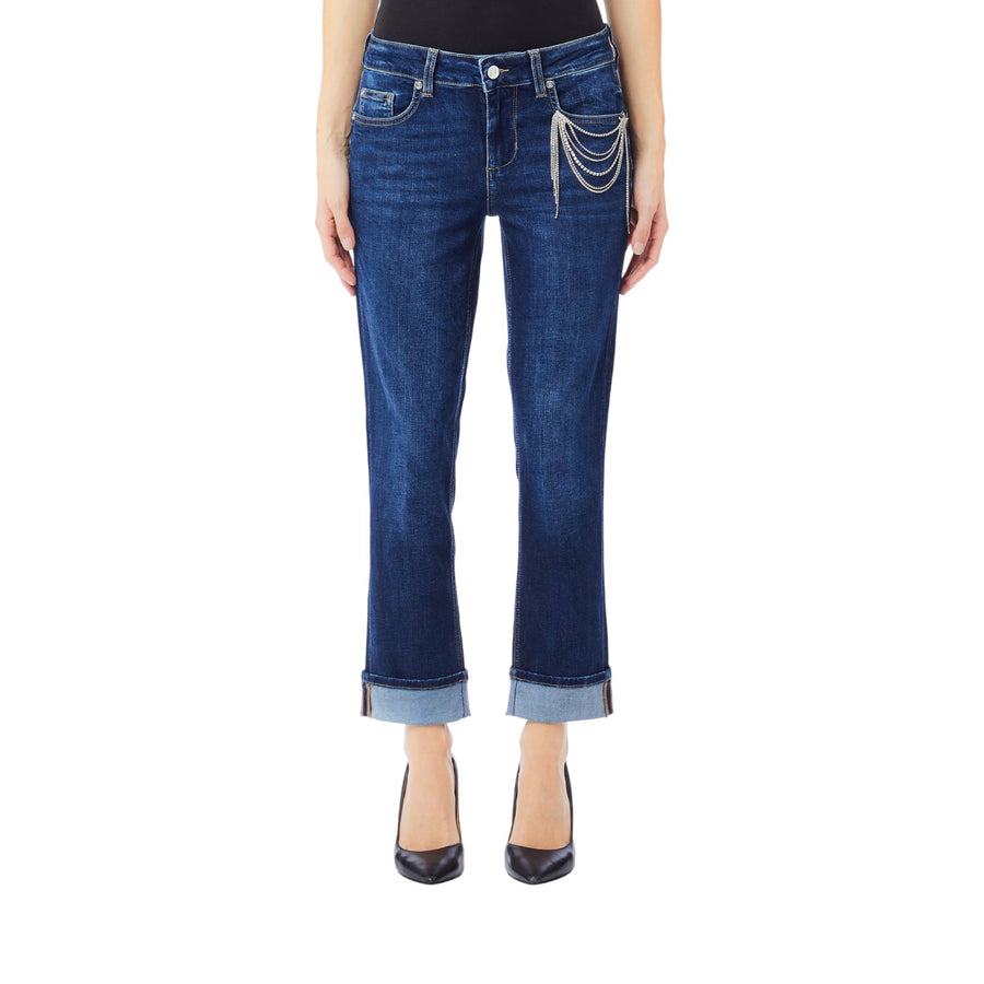 Jeans donna skinny con charm