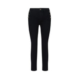 Jeans donna skinny con bottoni decorativi