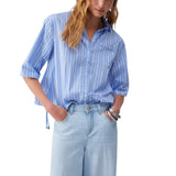Camicia donna a maniche corte
