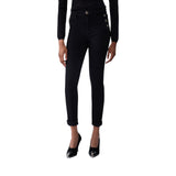 Jeans donna skinny con bottoni decorativi
