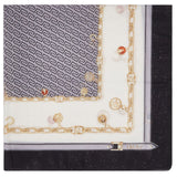 Foulard donna grande con stampa charms