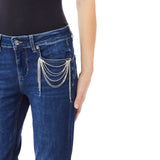 Jeans donna skinny con charm