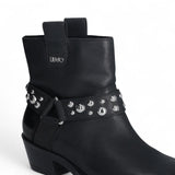 Stivaletti donna con fibia e borchie