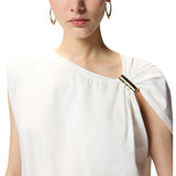 Top donna  con dettaglio dorato