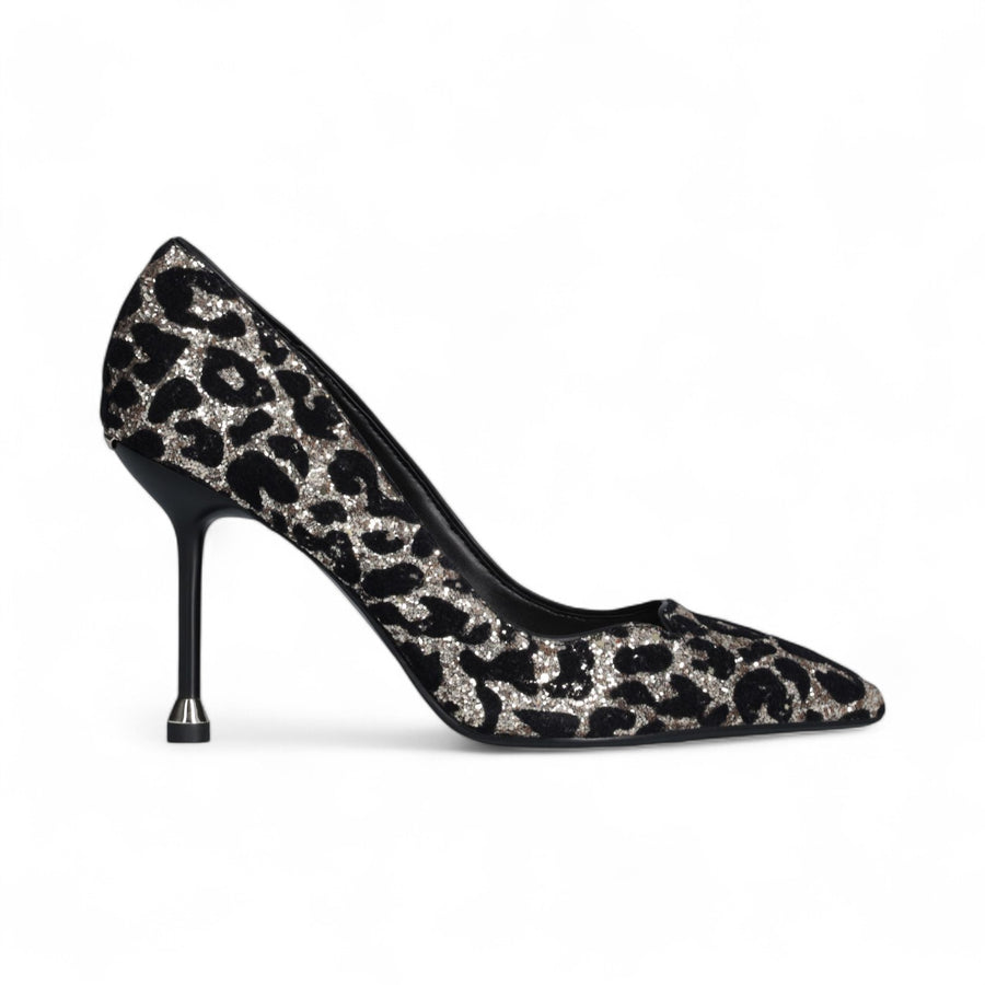 Dècollète donna animalier con glitter