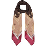 Foulard donna grande con stampa charms