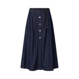 Gonna donna lunga in denim