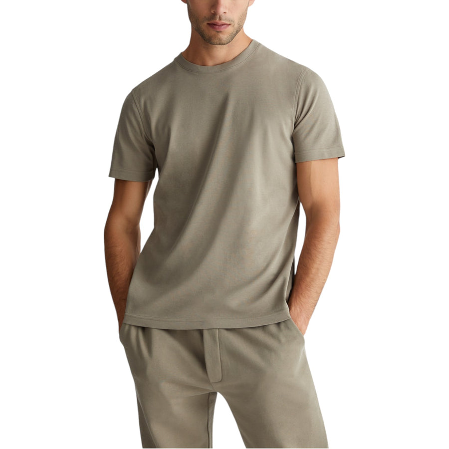 T-shirt uomo marrone regular fit