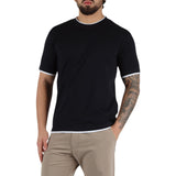 T-shirt Uomo Profili a Contrasto QB24