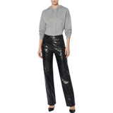 Jeans donna loose effetto laminato