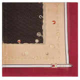 Foulard donna grande con stampa charms